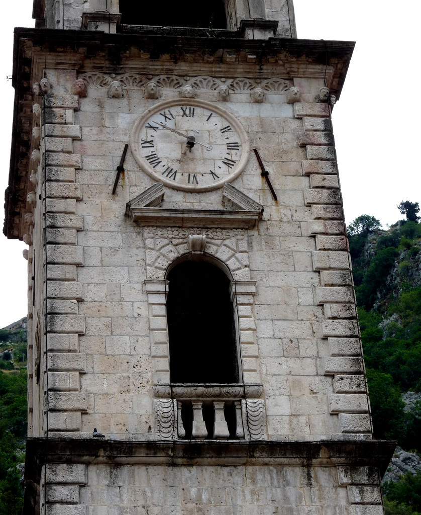Kotor- Clocktower of the Cathedral of Saint Tryphon