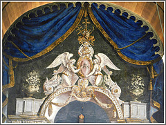 La peinture murale du chevet de la chapelle Saint Catherine à Dinan (22)