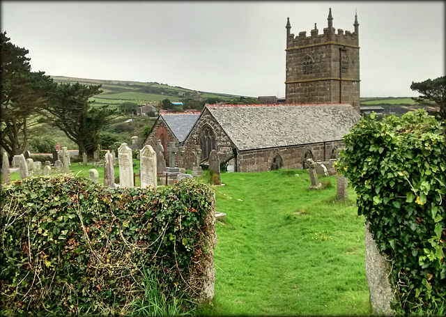 St Senara. Zennor parish church