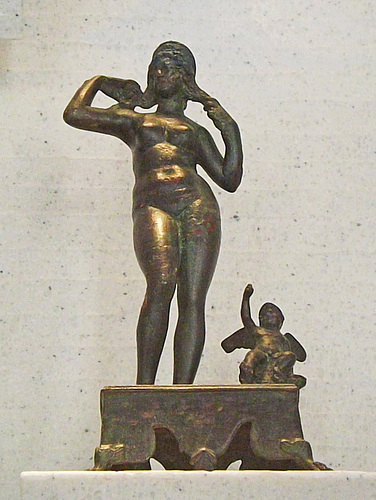 Aphrodite Anadyomene Bronze Statuette in the Louvre, June 2014