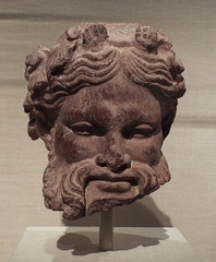 Red Limestone Head of Silenus from Rhodes in the Metropolitan Museum of Art, July 2016