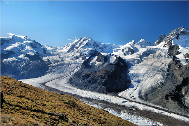 Blick vom Rotenboden auf den Grenzgletscher