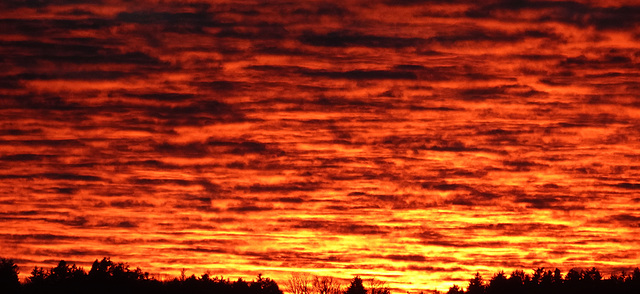 Als wollte der Himmel sich Verbrennen