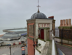The old lift - from 1910 - from the cliff down to the harbour.