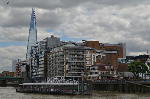 London, Bankside Pier and The Shard