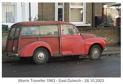 Morris Traveller 1963 - East Dulwich - 26 10 2003