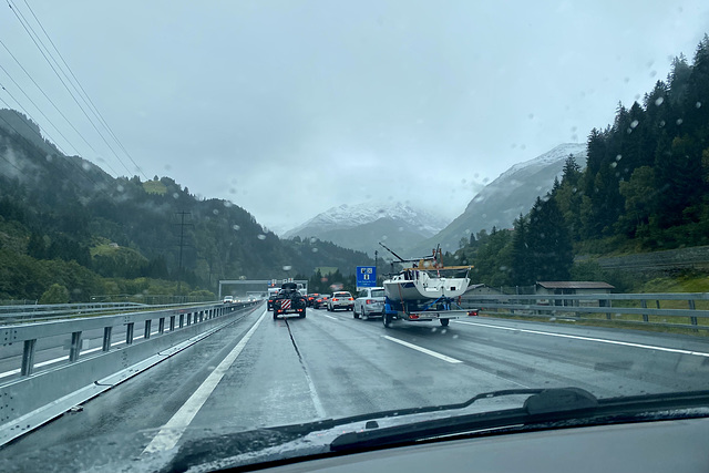 Switzerland 2021 – Waiting to enter the Gotthard Tunnel