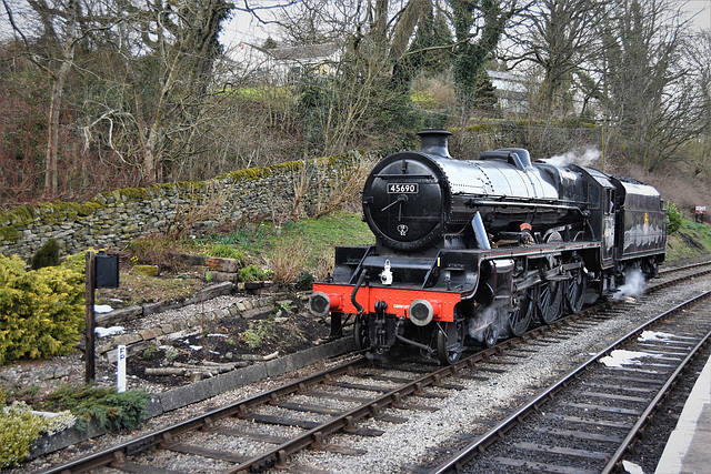 Waiting by the station walls for its next duty.