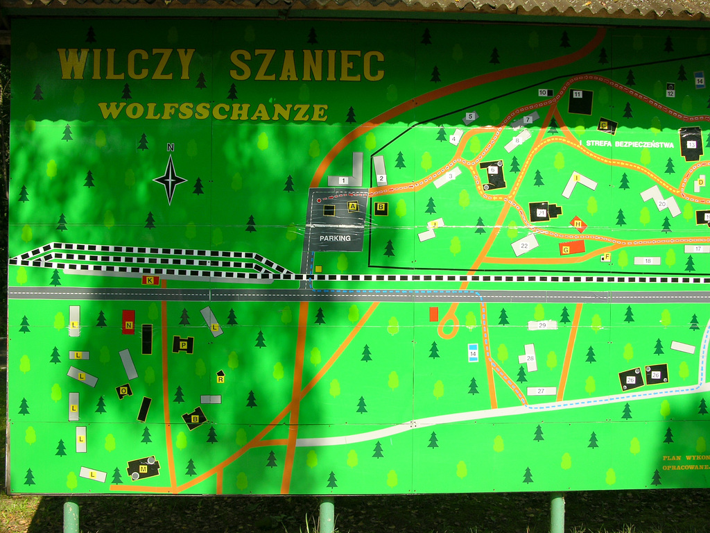 Lageplan Wolfsschanze