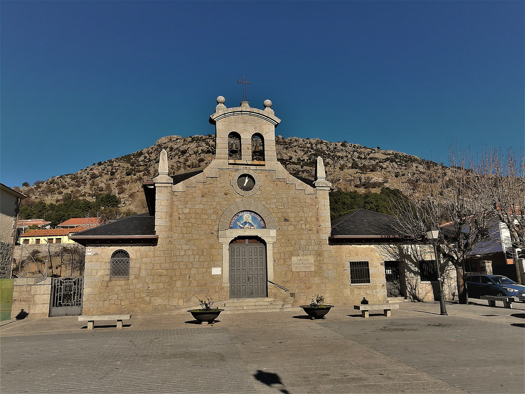 Parish church at Zarzalejo. I just think it's a cute little church!