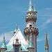 Detail of Sleeping Beauty's Castle in Disneyland, June 2016