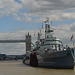 London, HMS Belfast and Tower Bridge