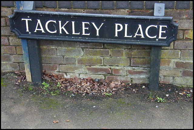 Tackley Place street sign