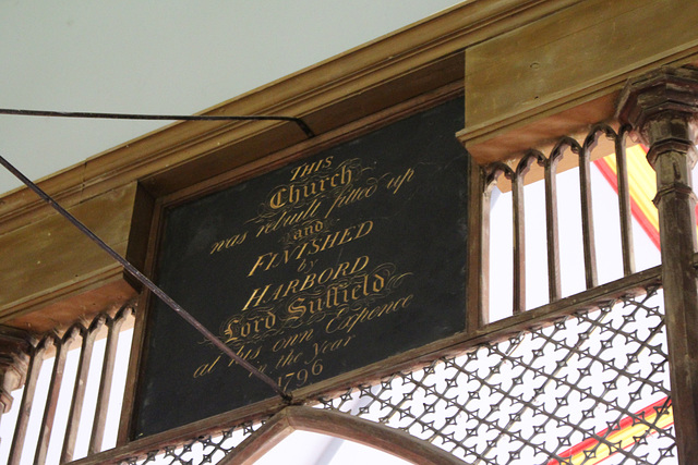 Detail of screen, St Margaret's Church, Thorpe  Market, Norfolk