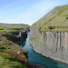 Iceland, The Canyon of Stuðlagil with Left Bank Overview Point