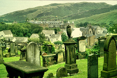 Friedhof Calton Hill und Holyrood Palace, Edinburgh.