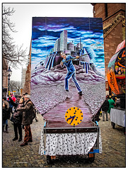 Basel Fasnacht Laternen Ausstellung Münsterplatz