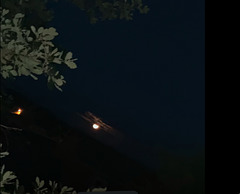 La lune hier soir