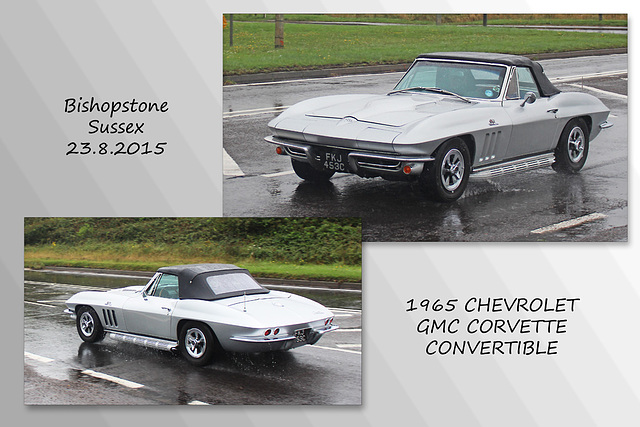 1965 CHEVROLET GMC CORVETTE CONVERTIBLE - Bishopstone - 23.8.2015