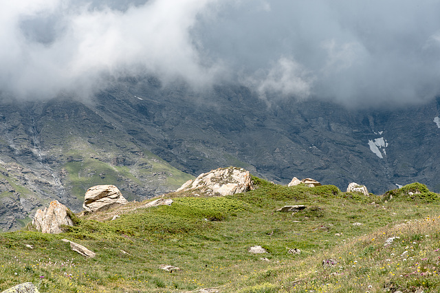 Alpine Landschaft nordöstlich des Lac du Mont Cenis, ca. 2300 müM