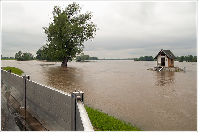 Pegelhäuschen Ratzdorf in der Oder