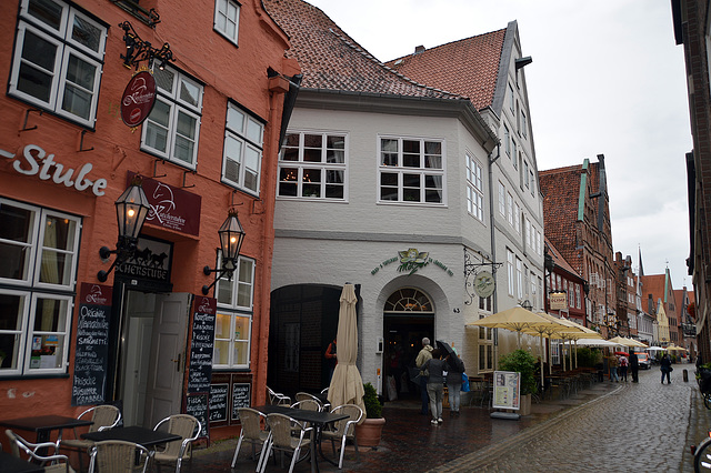 Lüneburg an einem Sommerregentag