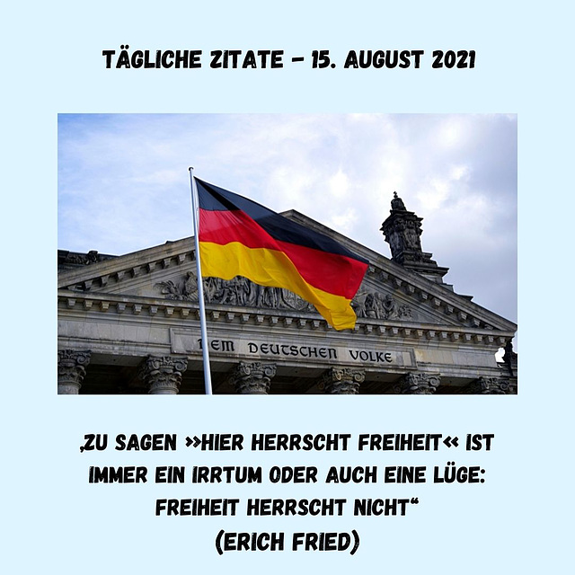 Tägliche Zitate - 15. August 2021