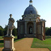 Wrest Park: Pavilion and William III statue 2011-10-03