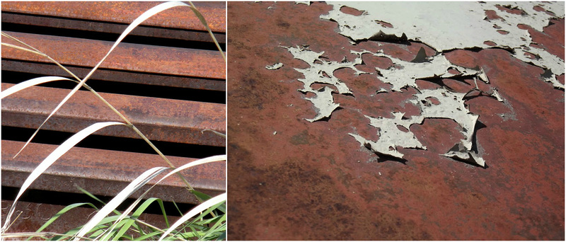 Rust with grass