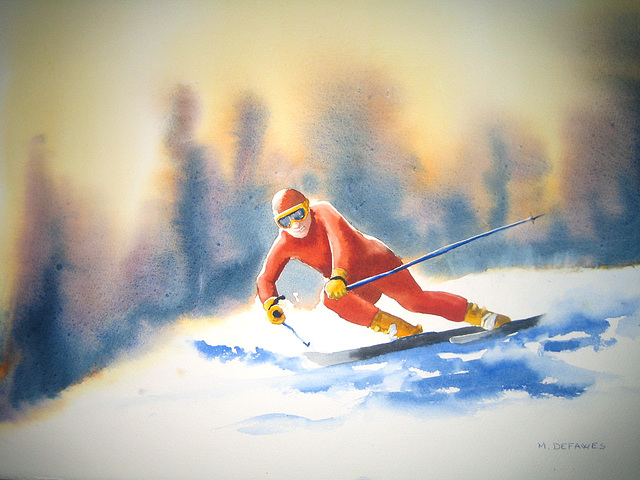 Le skieur