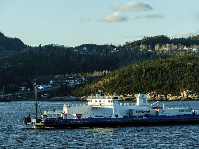 Day 5, ferry across Saguenay River to Tadoussac, Quebec