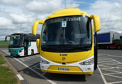 Ashley Travel AT18 ASH and AT15 ASH at Woodall Service Area - 26 May 2019 (P1020460)