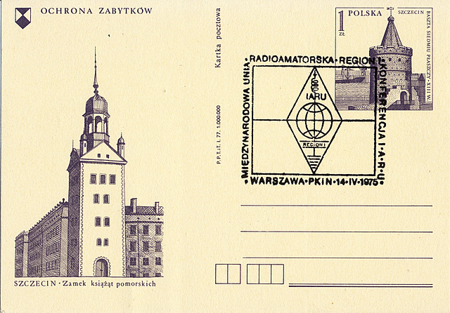 Poland-1975-1zt-IARU postmark