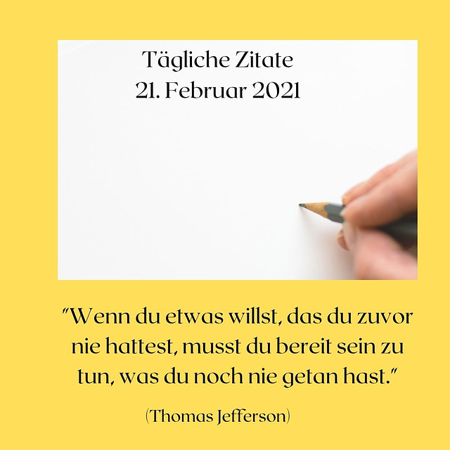 Tägliche Zitate 21.  Februar 2021