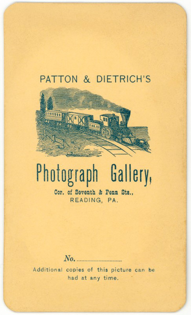 Patton & Dietrich's Photograph Gallery Backmark