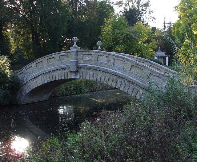 Wrest Park: Chinese Bridge and Chinese Temple 2011-10-03