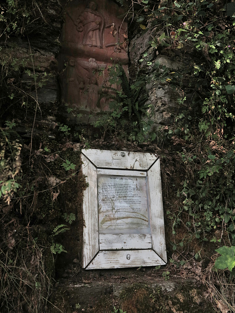 Gedenktafel am alten Kröver Weg