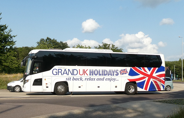 Ambassador Travel 254 (YN16 UAF) (Grand UK contractor) at Fiveways, Barton Mills - 12 Jul 2019 (P1030099)