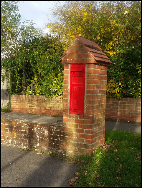 post box pillar at Wellshead