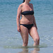 in the water