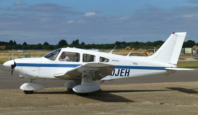 G-OJEH at Lee on Solent - 9 August 2015