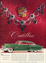 Cadillac Automobile Ad, 1950