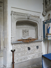 barnack church, hunts  (27) c16 tomb of  john turner +1541, heraldry of c.1557
