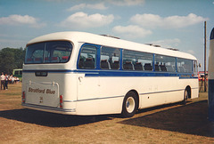 Preserved former Stratford Blue 36 (XNX 136H) at the ETC Rally at the Norfolk Showground – 8 Sep 1991 (149-8)