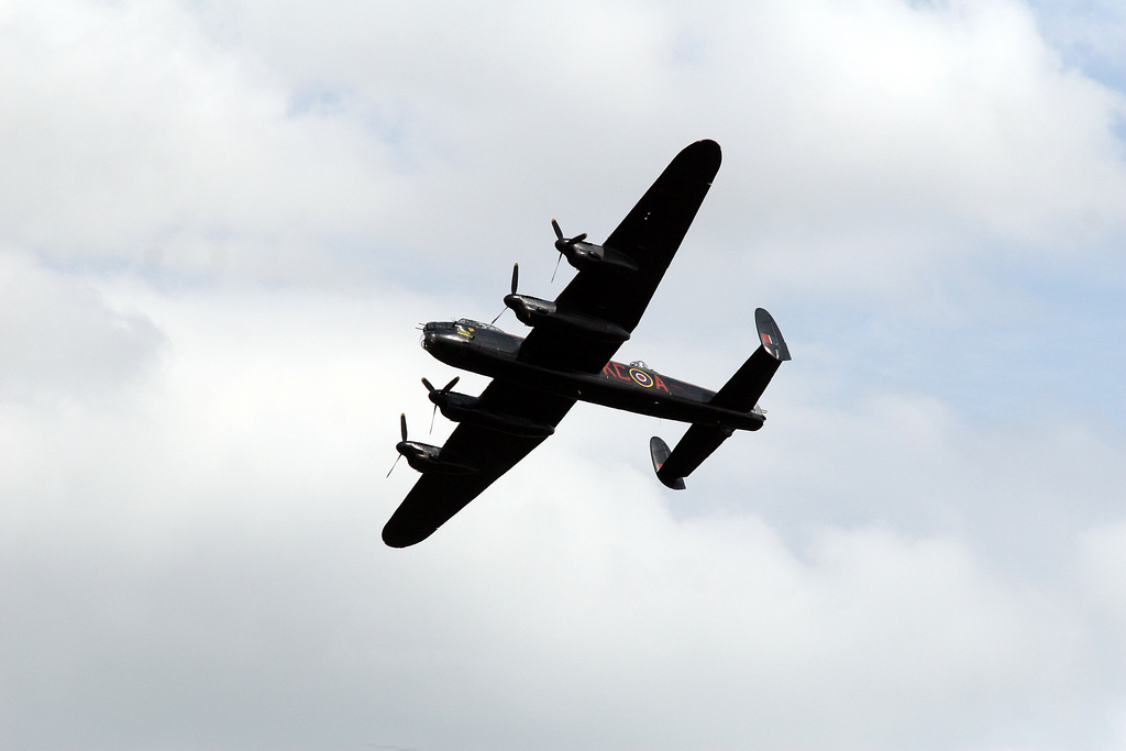 BBMF Avro Lancaster B1 display  at RAF Waddington 5th July 2014