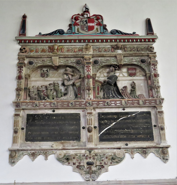 barnack church, hunts  (28) c17 tomb of francis whitestones +1597, by tomas greenway 1612