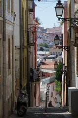 Three streetlamps