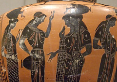 Detail of a Terracotta Hydria Attributed to the Painter of Hamburg Class of 1917 in the Metropolitan Museum of Art, July 2011