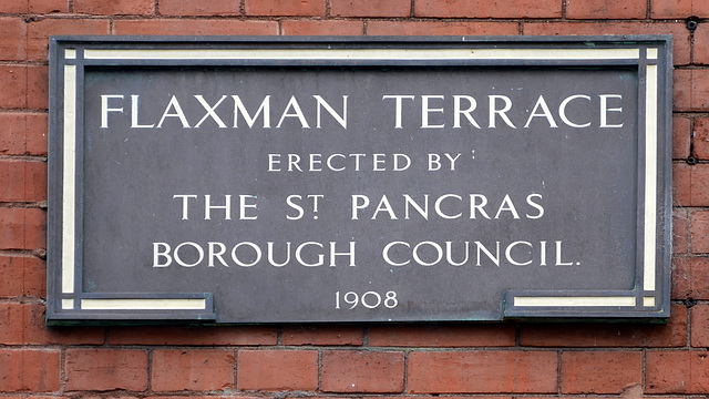 London - Flaxman Terrace, Holborn - inscription 2014-10-15