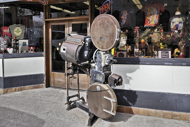 Projections –  Old Brockett’s General Store, Hull Avenue, Jerome, Arizona